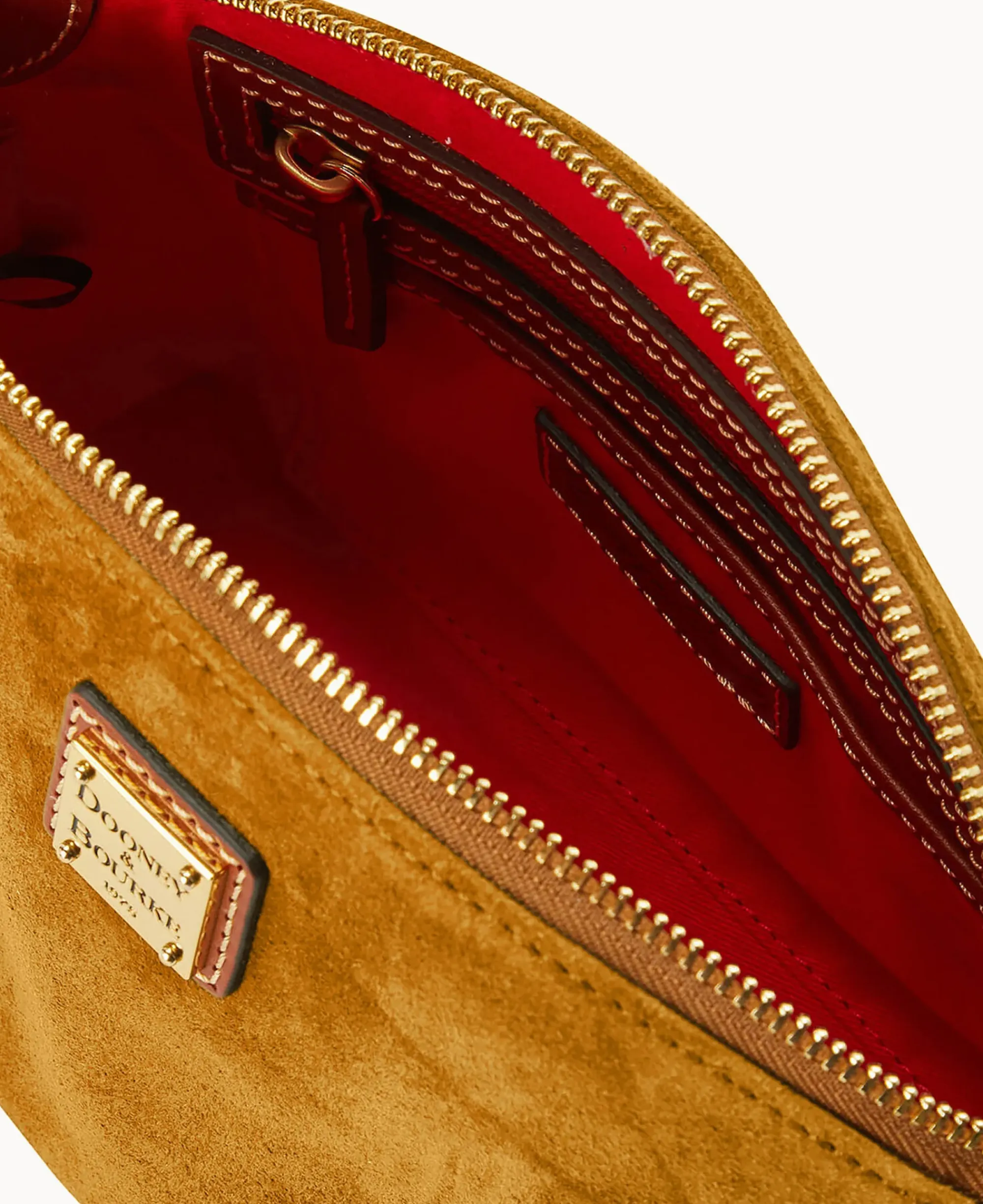 Dooney & Bourke Textured Leather|Mini Bags<Suede Penny Crossbody Chamois