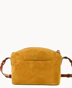 Dooney & Bourke Textured Leather|Mini Bags<Suede Penny Crossbody Chamois