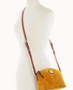 Dooney & Bourke Textured Leather|Mini Bags<Suede Penny Crossbody Chamois
