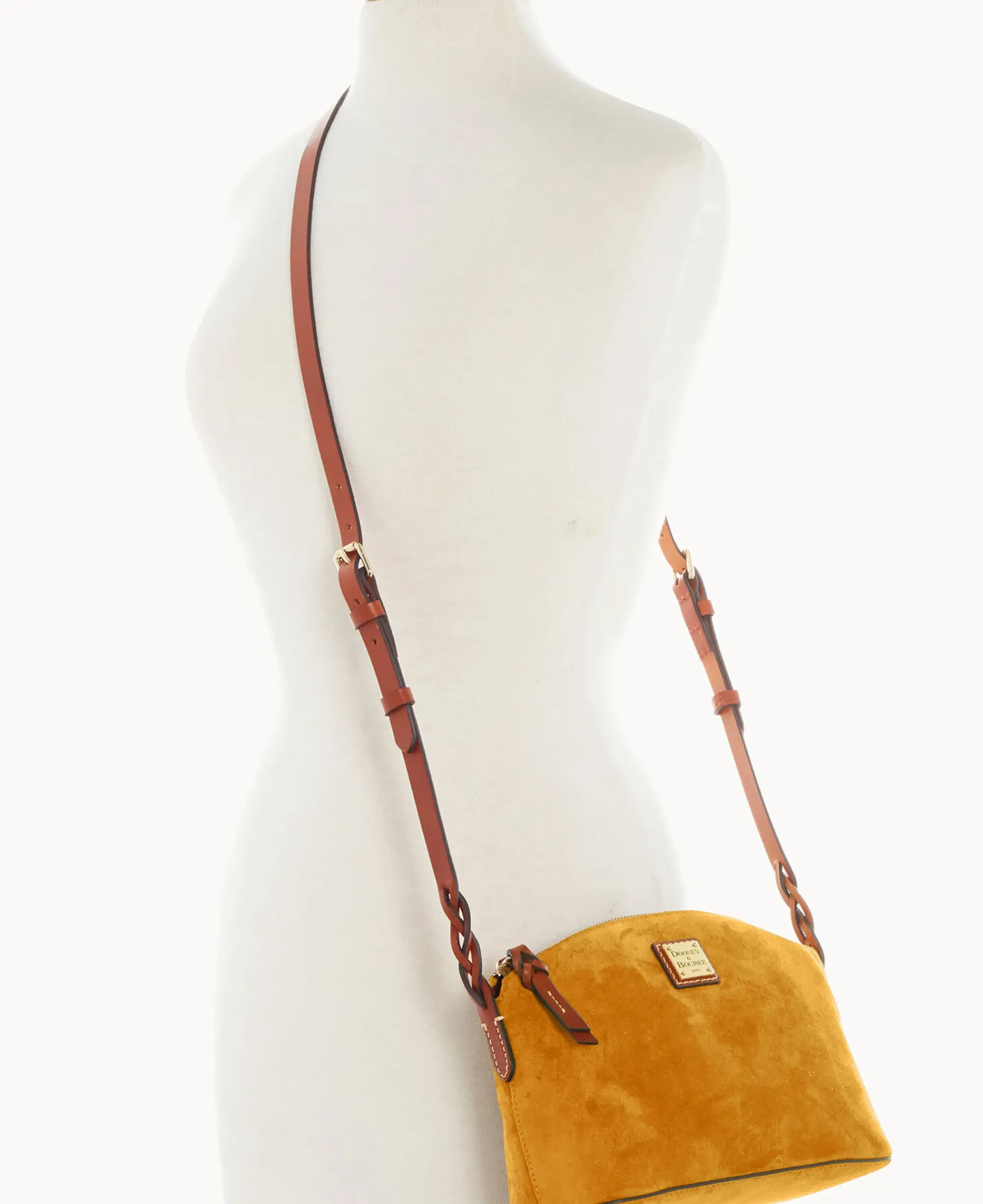 Dooney & Bourke Textured Leather|Mini Bags<Suede Penny Crossbody Chamois