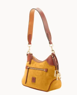 Dooney & Bourke Textured Leather|Mini Bags<Suede Small Hobo Chamois