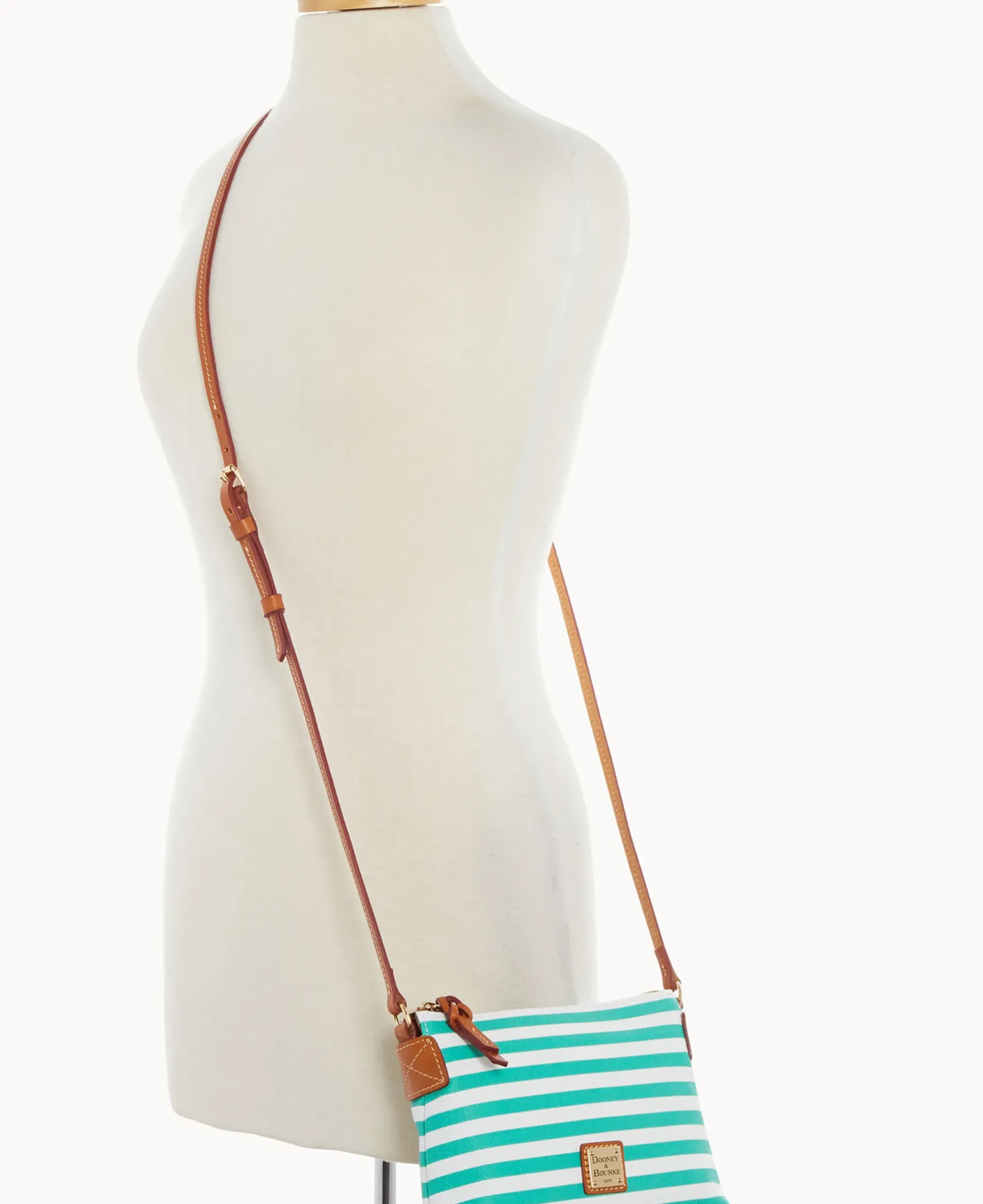 Dooney & Bourke Spring Style|Mini Bags<Sullivan Coated Cotton Crossbody Pouchette Sea Foam