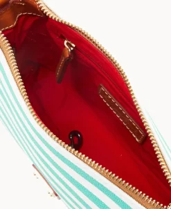 Dooney & Bourke Spring Style|Mini Bags<Sullivan Coated Cotton Crossbody Pouchette Sea Foam
