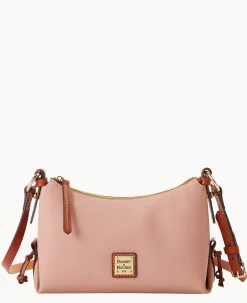 Dooney & Bourke Textured Leather|Mini Bags<Torino Hobo Crossbody Dusty Rose