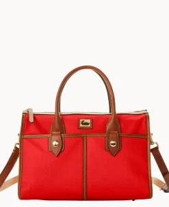 Dooney & Bourke The Wayfarer Collection|Ready For the Getaway<Wayfarer Satchel Red