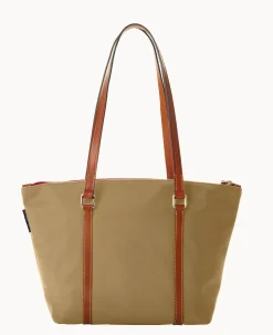 Dooney & Bourke The Wayfarer Collection|Ready For the Getaway<Wayfarer Zip Tote Taupe