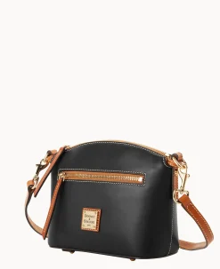 Dooney & Bourke Smooth Leather|Mini Bags<Wexford Leather Domed Crossbody Black