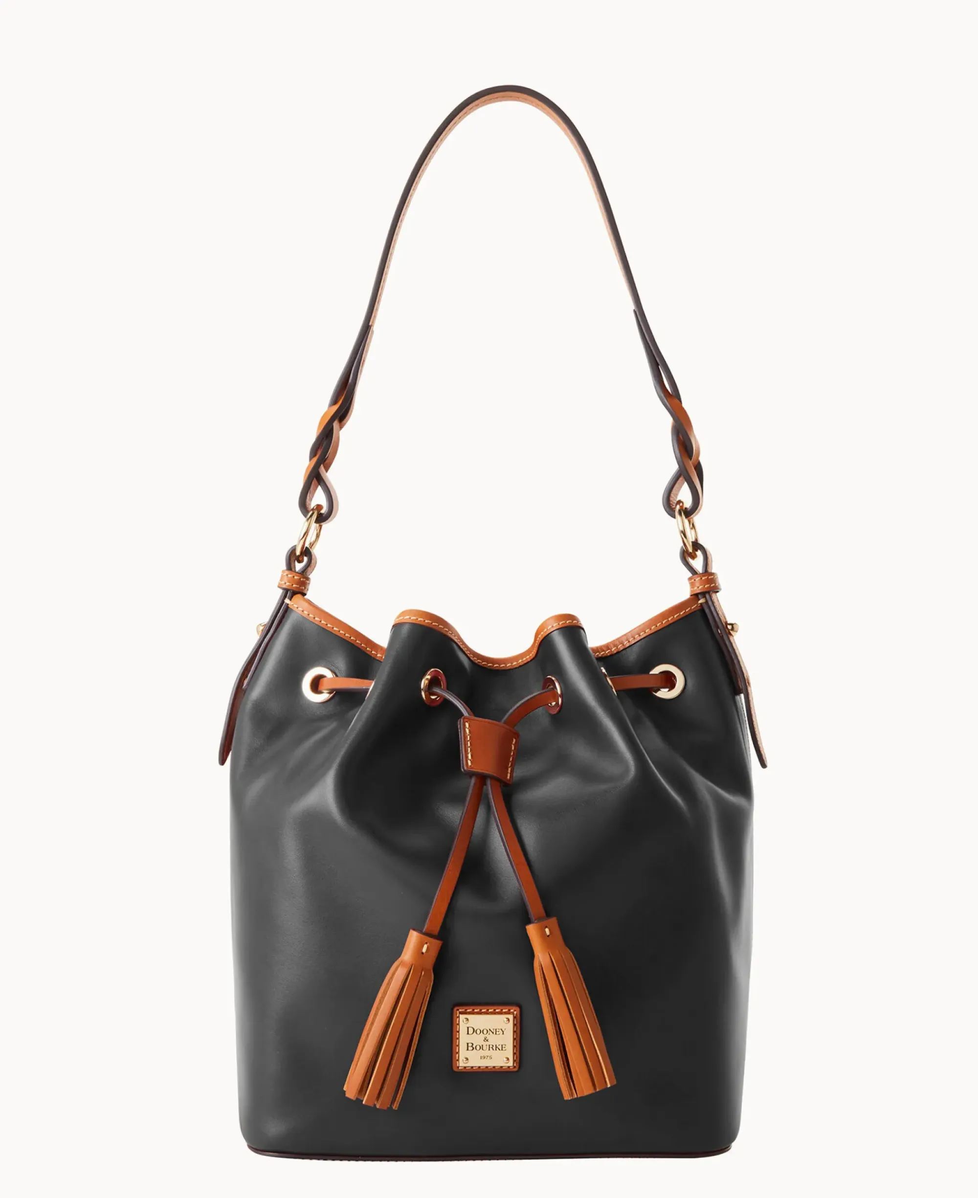 Dooney & Bourke Ready For the Getaway|Smooth Leather<Wexford Leather Tasha Drawstring Black
