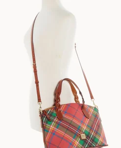 Dooney & Bourke Printed Fabric|Shoulder Bags<Windsor Celeste Satchel Red