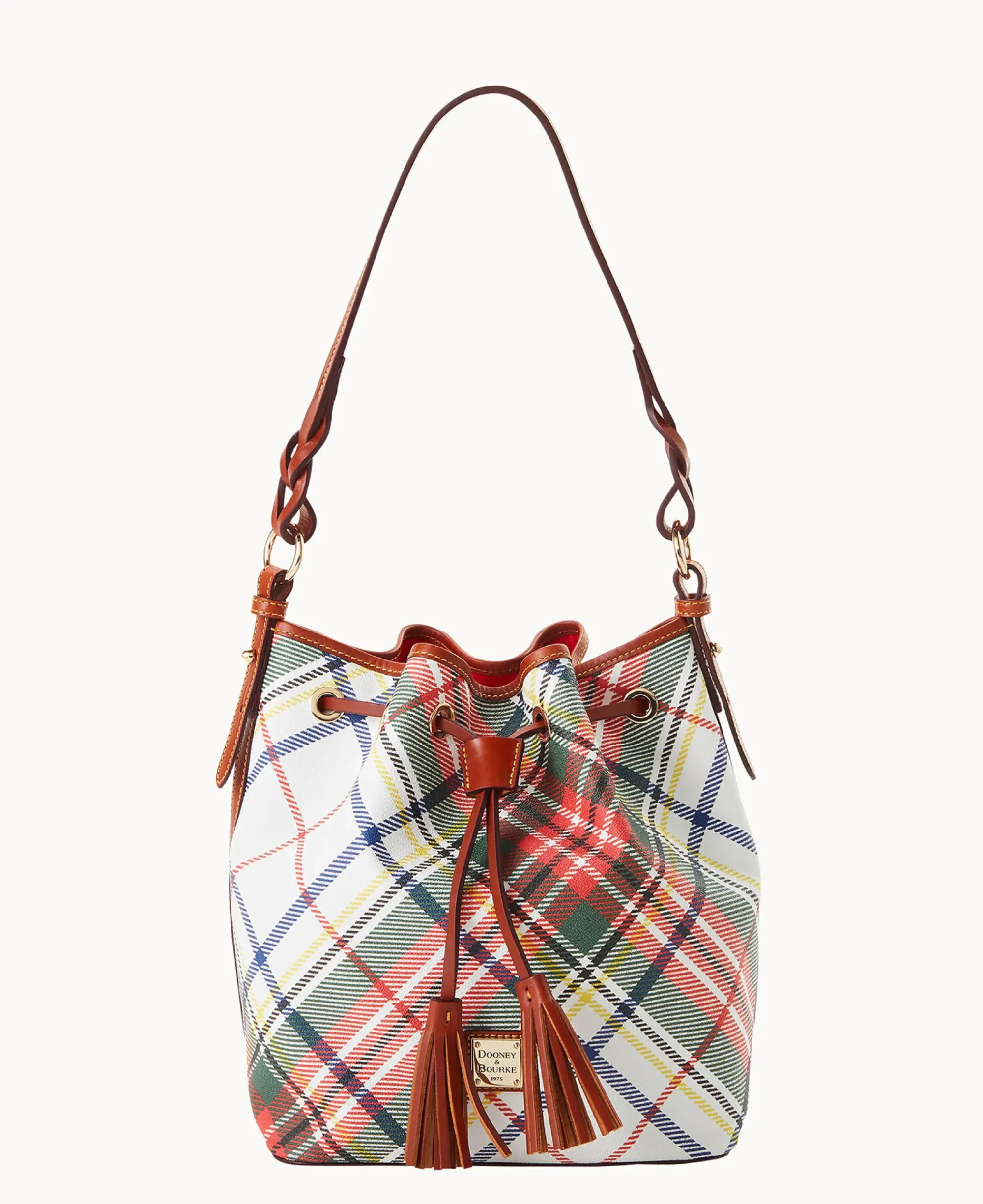 Dooney & Bourke Printed Fabric|Shoulder Bags<Windsor Tasha Drawstring White