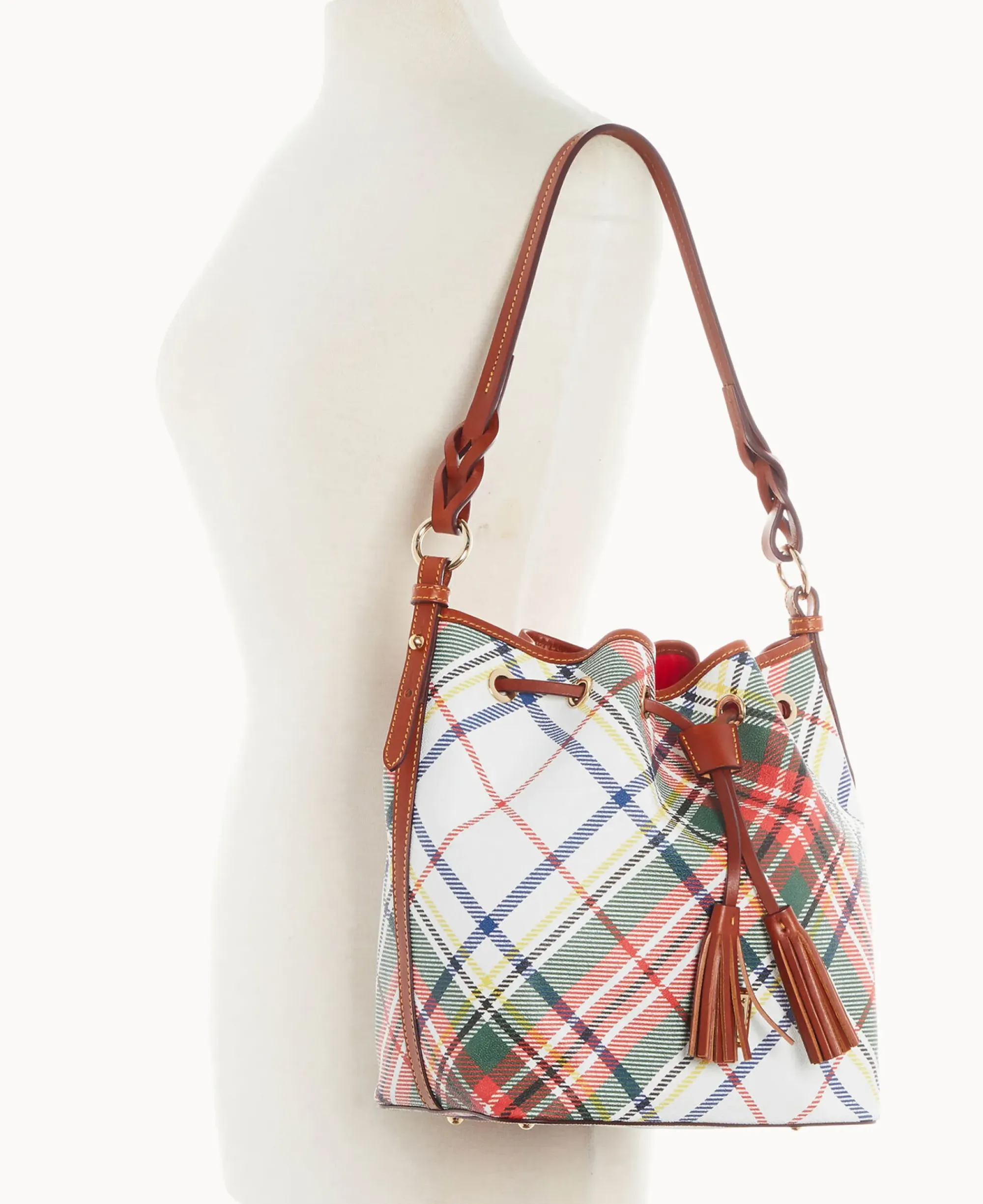 Dooney & Bourke Printed Fabric|Shoulder Bags<Windsor Tasha Drawstring White