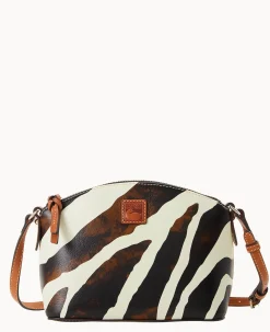 Dooney & Bourke Spring Style|Printed Fabric<Leather Suki Crossbody Zebra
